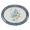 Bohemian 16 in. Blue Earthenware Oval Platter by Certified International -Certified International Sales certified international platters 37108 64 1000