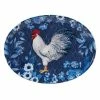 Indigo Rooster 16 in. Multicolored Earthenware Oval Platter by Certified International -Certified International Sales certified international platters 37128 64 1000