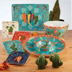 Santa Fe 13.5 in. Assorted Colors Earthenware Chip and Dip Servers by Certified International 7 Santa Fe 13.5 in. Assorted Colors Earthenware Chip and Dip Servers by Certified International -Certified International Sales certified international platters 37152 31 1000