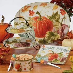 Autumn Harvest 16 in. x 12 in. Multicolored Earthenware Oval Platter by Certified International 8 Autumn Harvest 16 in. x 12 in. Multicolored Earthenware Oval Platter by Certified International -Certified International Sales certified international platters 37247 4f 1000