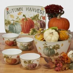 Autumn Harvest 14 in. x 10 in. Multicolored Earthenware Rectangular Platter by Certified International 8 Autumn Harvest 14 in. x 10 in. Multicolored Earthenware Rectangular Platter by Certified International -Certified International Sales certified international platters 37248 4f 1000