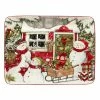 Snowman's Farmhouse 16 in. Multicolored Earthenware Rectangular Platter by Certified International 2 Snowman's Farmhouse 16 in. Multicolored Earthenware Rectangular Platter by Certified International -Certified International Sales certified international platters 37262 64 1000
