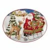 Santa's Workshop 16 in. Multicolored Earthenware Oval Platter by Certified International -Certified International Sales certified international platters 37277 64 1000