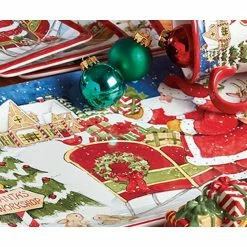 Santa's Workshop 14 in. Multicolored Earthenware Rectangular Platter by Certified International -Certified International Sales certified international platters 37278 1f 1000
