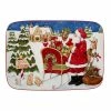 Santa's Workshop 14 in. Multicolored Earthenware Rectangular Platter by Certified International 2 Santa's Workshop 14 in. Multicolored Earthenware Rectangular Platter by Certified International -Certified International Sales certified international platters 37278 64 1000