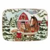 Homestead Christmas 14 in. Multicolored Earthenware Rectangular Platter by Certified International