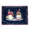 Holiday Magic Gnomes 14 in. Multicolored Earthenware Rectangular Platter by Certified International -Certified International Sales certified international platters 37332 64 1000