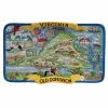 Virginia Souvenir 13 in. x 8 in. Multicolored Earthenware Rectangular Platter by Certified International -Certified International Sales certified international platters 64598 64 1000