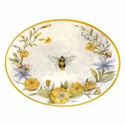 Bee Sweet Set 14 in. Assorted Colors Melamine Platters (Set of 2) by Certified International 7 Bee Sweet Set 14 in. Assorted Colors Melamine Platters (Set of 2) by Certified International -Certified International Sales certified international platters 92526 4f 1000