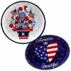 Stars and Stripes Set 14 in. Assorted Colors Melamine Platters (Set of 2) by Certified International -Certified International Sales certified international platters 92541 64 1000