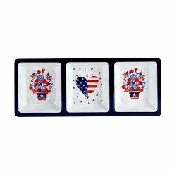 Stars and Stripes Hostess Set 14.5 in. Assorted Colors Melamine Platters (Set of 3) by Certified International 9 Stars and Stripes Hostess Set 14.5 in. Assorted Colors Melamine Platters (Set of 3) by Certified International -Certified International Sales certified international platters 92543 4f 1000