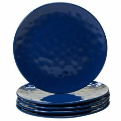 Cobalt 6-Piece Blue Salad Plate Set by Certified International