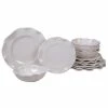 Perlette 12-Piece Solid Cream Melamine Outdoor Dinnerware Set (Service for 4) by Certified International 2 Perlette 12-Piece Solid Cream Melamine Outdoor Dinnerware Set (Service for 4) by Certified International -Certified International Sales cream certified international dinnerware sets 89537 64 1000