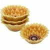 Sunset Sunflower Multi-color 3-D Ice Cream Bowl (Set of 4) by Certified International -Certified International Sales multi color certified international bowls 22237set4 64 1000