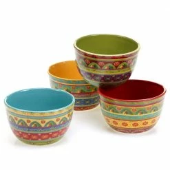 Tunisian Sunset Ice Cream and Cereal Bowl (Set of 4) by Certified International