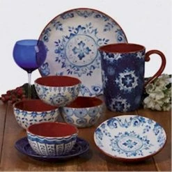 Porto 4-Piece Multi-Colored 8.5 in. x 1.5 in. Soup/Pasta Bowl Set by Certified International -Certified International Sales multi colored certified international bowls 23619set4 31 1000