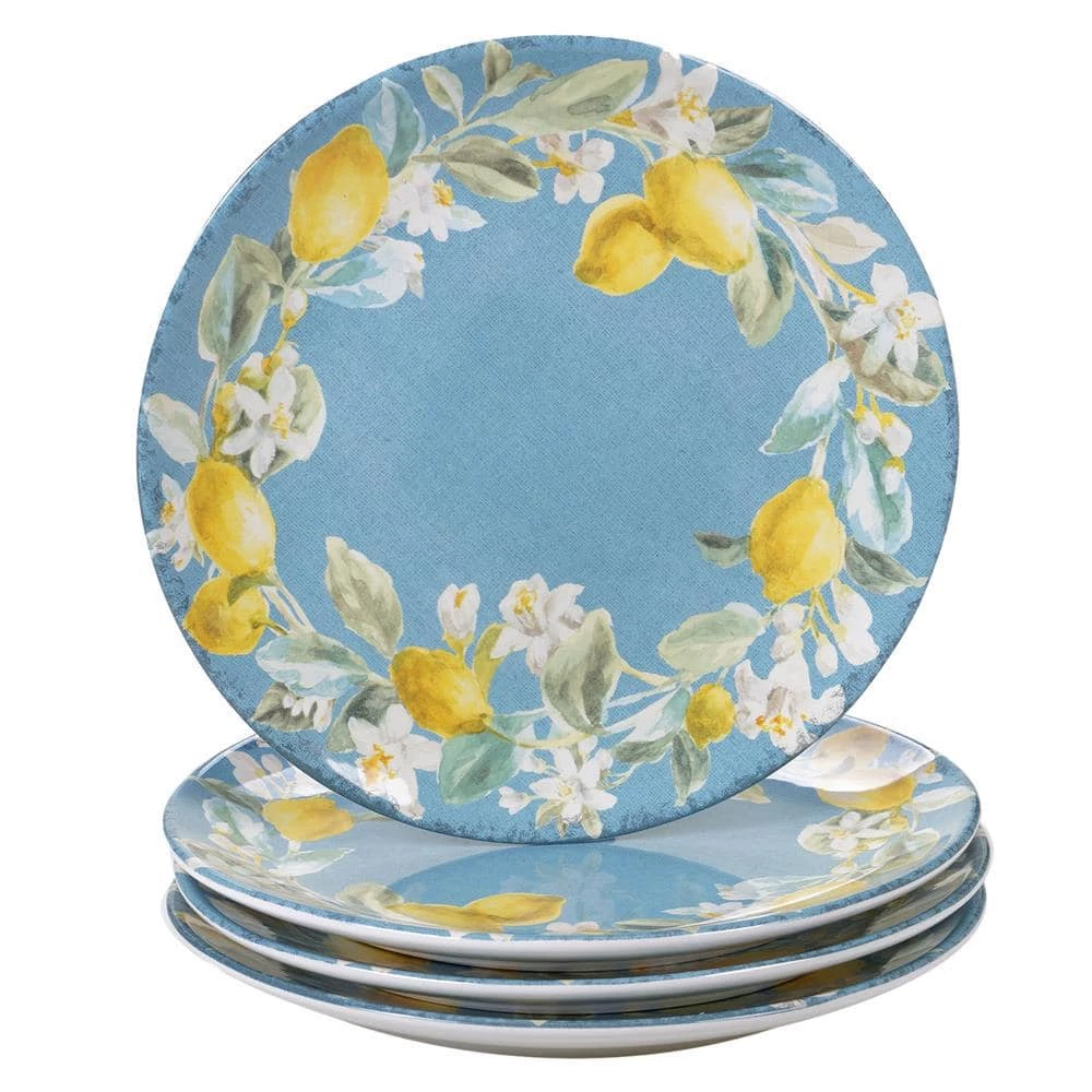 Citron 4-Piece Patterned Multi-Colored Earthenware 11 in. Dinner Plate Set (Service for 4) by Certified International 3 Citron 4-Piece Patterned Multi-Colored Earthenware 11 in. Dinner Plate Set (Service for 4) by Certified International