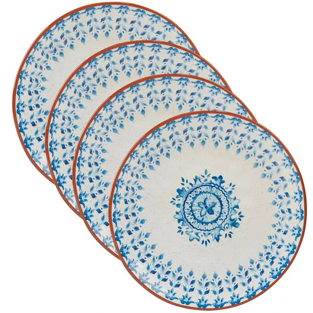 Porto 4-Piece Traditional Multi-Colored Ceramic 11 in. Dinner Plate Set (Service for 4) by Certified International 3 Porto 4-Piece Traditional Multi-Colored Ceramic 11 in. Dinner Plate Set (Service for 4) by Certified International
