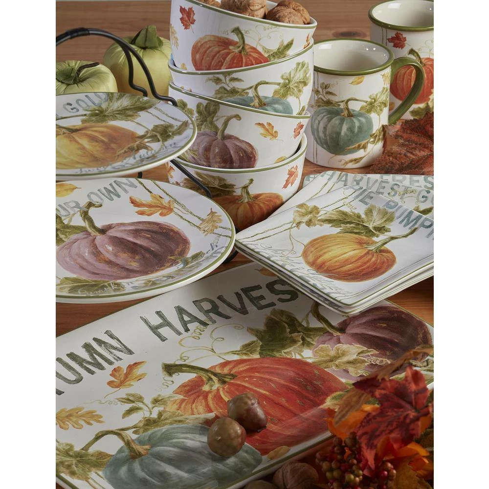 Autumn Harvest 16-Piece Multicolored Earthenware Dinnerware Set (Service Set for 4) by Certified International 9 Autumn Harvest 16-Piece Multicolored Earthenware Dinnerware Set (Service Set for 4) by Certified International - Image 7