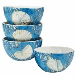 Playa Shells 16-Piece Earthenware Dinnerware Set (Service Set for 4) by Certified International 13 Playa Shells 16-Piece Earthenware Dinnerware Set (Service Set for 4) by Certified International -Certified International Sales multi colored certified international dinnerware sets 89027rm 44 1000