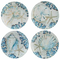 Playa Shells 16-Piece Earthenware Dinnerware Set (Service Set for 4) by Certified International 11 Playa Shells 16-Piece Earthenware Dinnerware Set (Service Set for 4) by Certified International -Certified International Sales multi colored certified international dinnerware sets 89027rm 4f 1000