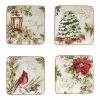 Silent Night Multi-Colored Canape Plates Set of 4 by Certified International -Certified International Sales multi colored certified international salad plates dessert plates 28976set4 64 1000