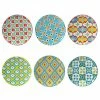 Damask Floral 6 in. Multicolored Canape Plate (Set of 6) by Certified International 1 Damask Floral 6 in. Multicolored Canape Plate (Set of 6) by Certified International -Certified International Sales multi colored certified international salad plates dessert plates 45171set6 64 1000