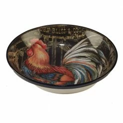 Gilded Rooster Multi-Colored 13 in. x 3 in. Serving/Pasta Bowl by Certified International
