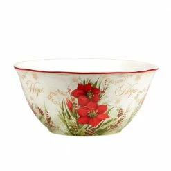 Winter's Medley 11 in. 136 fl.oz. Multi-Colored Earthenware Serving Bowl by Certified International -Certified International Sales multi colored certified international serving bowls 28994 4f 1000