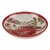 Red Truck Snowman 13 in. 128 fl.oz. Multi-Colored Earthenware Serving Bowl by Certified International -Certified International Sales multi colored certified international serving bowls 29005 64 1000