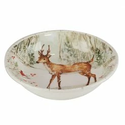 Winter's Walk 13.25 in. 128 fl.oz. Multi-Colored Earthenware Serving Bowl by Certified International -Certified International Sales multi colored certified international serving bowls 29020 4f 1000