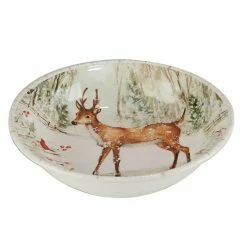 Winter's Walk 13.25 in. 128 fl.oz. Multi-Colored Earthenware Serving Bowl by Certified International