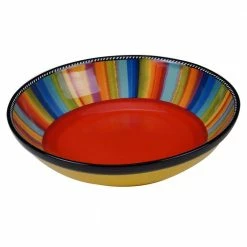 Sierra 13 in. Multicolored Serving/Pasta Bowl by Certified International