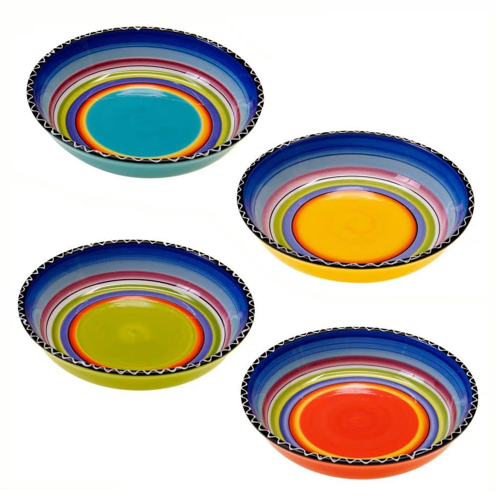 Tequila Sunrise 9.25 in. Soup and Pasta Bowl (Set of 4) by Certified International 3 Tequila Sunrise 9.25 in. Soup and Pasta Bowl (Set of 4) by Certified International