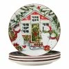 Snowman's Farmhouse 11 in. Multicolored Earthenware Dinner Plate (Set of 4) by Certified International -Certified International Sales multicolor certified international dinner plates 37255set4 64 1000
