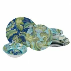Tropicana 12-Piece Casual Multicolor Melamine Outdoor Dinnerware Set (Service for 4) by Certified International