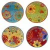 Tunisian Sunset Salad and Dessert Plate (Set of 4) by Certified International -Certified International Sales multicolor certified international salad plates dessert plates 22451set 4 64 1000