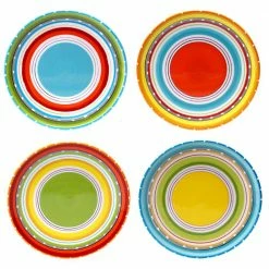 Mariachi Multi-Colored 8.75 in. Salad Plate (Set of 4) by Certified International