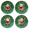 Holiday Magic Santa 9 in. Multicolored Earthenware Dessert Plate (Set of 4) by Certified International 1 Holiday Magic Santa 9 in. Multicolored Earthenware Dessert Plate (Set of 4) by Certified International -Certified International Sales multicolor certified international salad plates dessert plates 37300set4 64 1000
