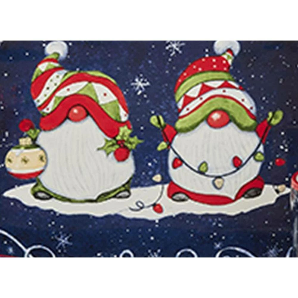 Holiday Magic Gnomes 9 in. Multicolored Earthenware Dessert Plate (Set of 4) by Certified International 5 Holiday Magic Gnomes 9 in. Multicolored Earthenware Dessert Plate (Set of 4) by Certified International - Image 3