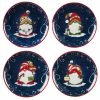 Holiday Magic Gnomes 9 in. Multicolored Earthenware Dessert Plate (Set of 4) by Certified International 2 Holiday Magic Gnomes 9 in. Multicolored Earthenware Dessert Plate (Set of 4) by Certified International -Certified International Sales multicolor certified international salad plates dessert plates 37330set4 64 1000