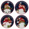 Holiday Magic Gnomes 6 in. Multicolored Earthenware Canape Plate (Set of 4) by Certified International 1 Holiday Magic Gnomes 6 in. Multicolored Earthenware Canape Plate (Set of 4) by Certified International -Certified International Sales multicolor certified international salad plates dessert plates 37333set4 64 1000