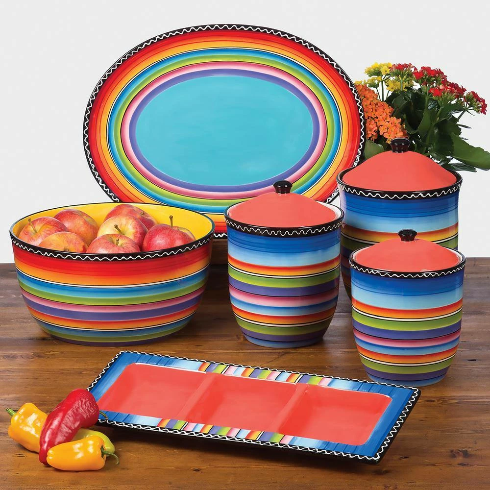 Tequila Sunrise Deep Serving Bowl by Certified International 4 Tequila Sunrise Deep Serving Bowl by Certified International - Image 2