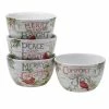 Evergreen Christmas 22 oz. Multicolored Earthenware Ice Cream Bowl (Set of 4) by Certified International 2 Evergreen Christmas 22 oz. Multicolored Earthenware Ice Cream Bowl (Set of 4) by Certified International -Certified International Sales multicolored certified international bowls 28348set4 64 1000