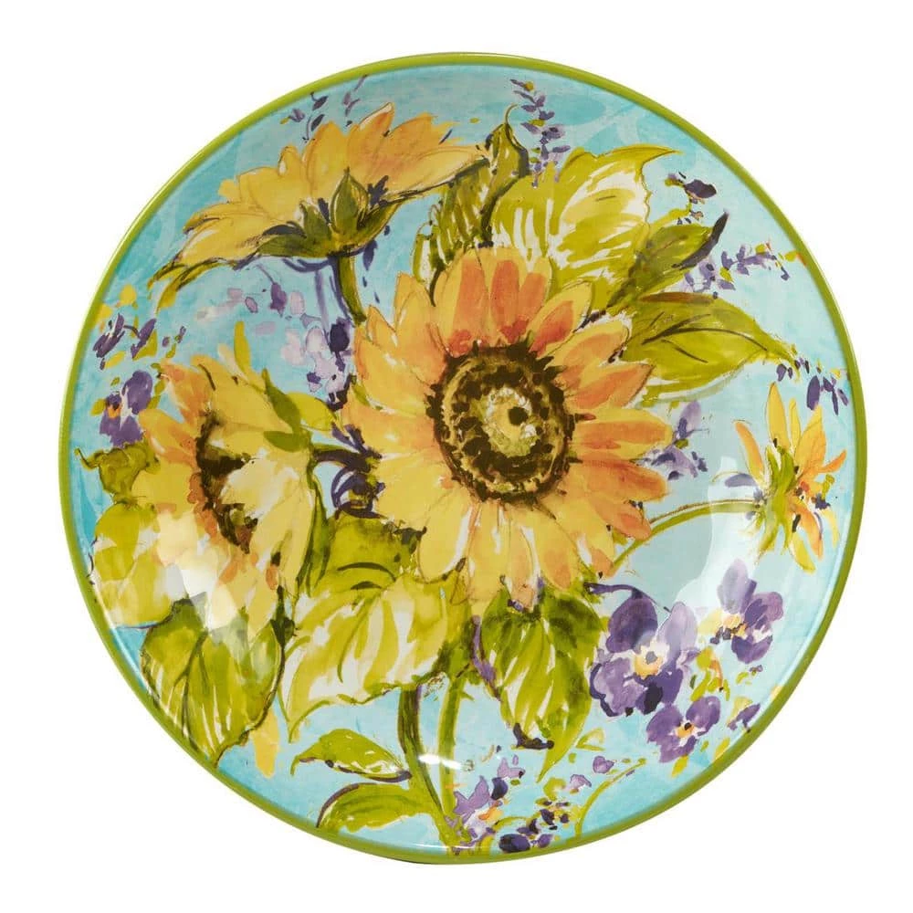 120 oz. 13 in. Multicolor Sun Garden Serving Bowl by Certified International 3 120 oz. 13 in. Multicolor Sun Garden Serving Bowl by Certified International