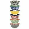 Soho Multicolored Porcelain 6.25 in. 24 oz. Bowls (Set of 6) by Certified International 1 Soho Multicolored Porcelain 6.25 in. 24 oz. Bowls (Set of 6) by Certified International -Certified International Sales multicolored certified international bowls 89649 64 1000