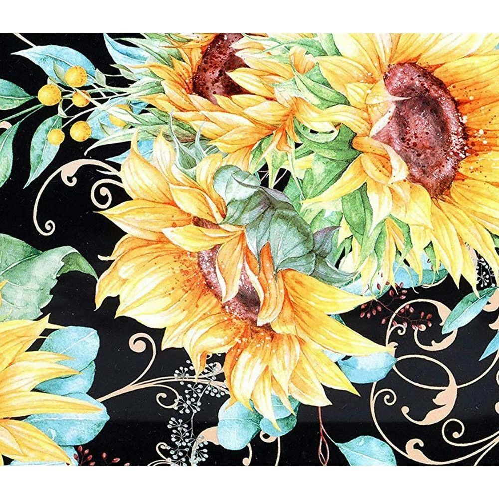 16 in. Sunflower Fields Rectangular Multicolored Platter by Certified International 4 16 in. Sunflower Fields Rectangular Multicolored Platter by Certified International - Image 2