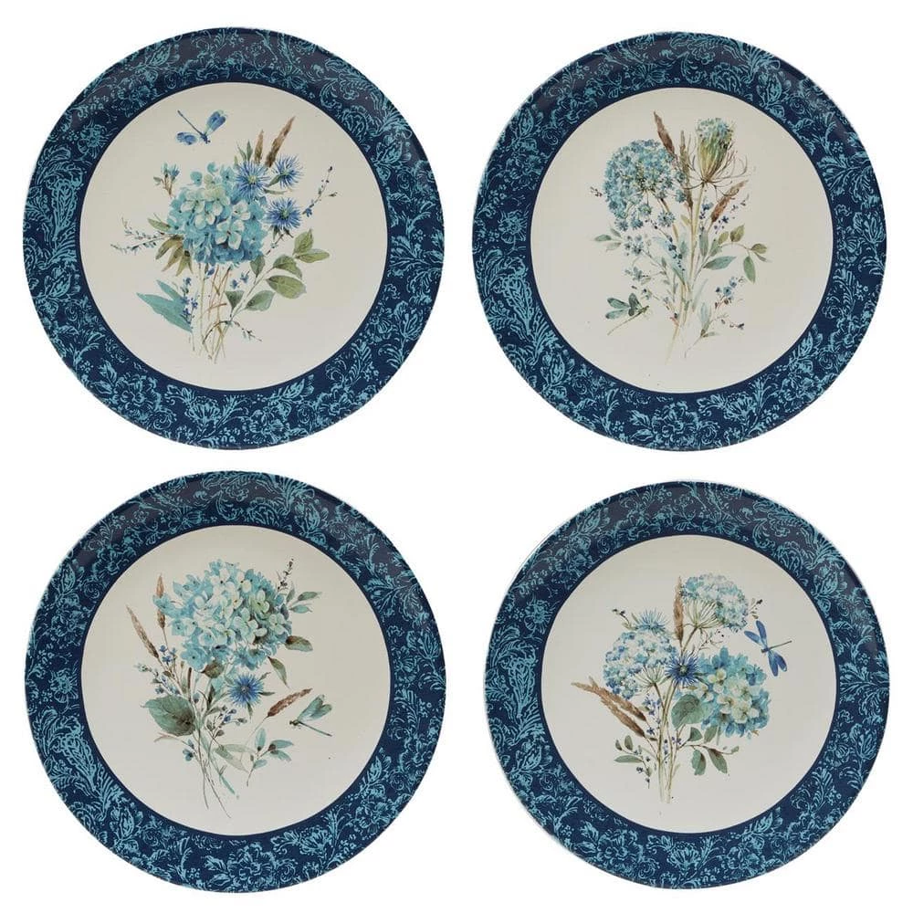 Bohemian Blue Multicolored Dinner Plate (Set of 4) by Certified International 3 Bohemian Blue Multicolored Dinner Plate (Set of 4) by Certified International