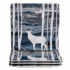 Fluidity Lodge 4-Piece Seasonal Multicolored Earthenware 10.5 in. Dinner Plate Set (Service for 4) by Certified International