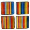 Sierra 4-Piece Seasonal Multicolored Earthenware 6 in. Canape Plate Set (Service for 4) by Certified International